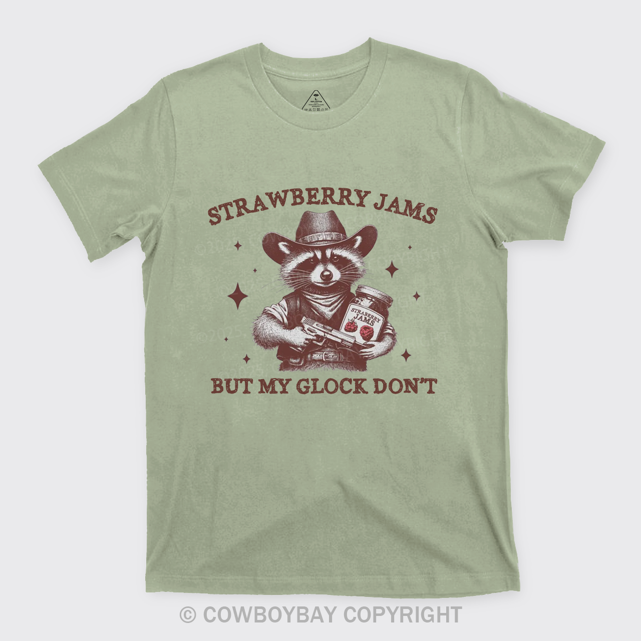 Retro Western Raccoon T-Shirts