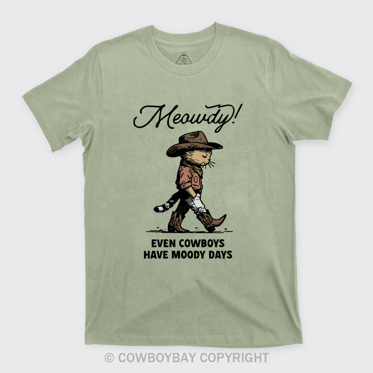 Sad Cat Cowboy T-Shirts