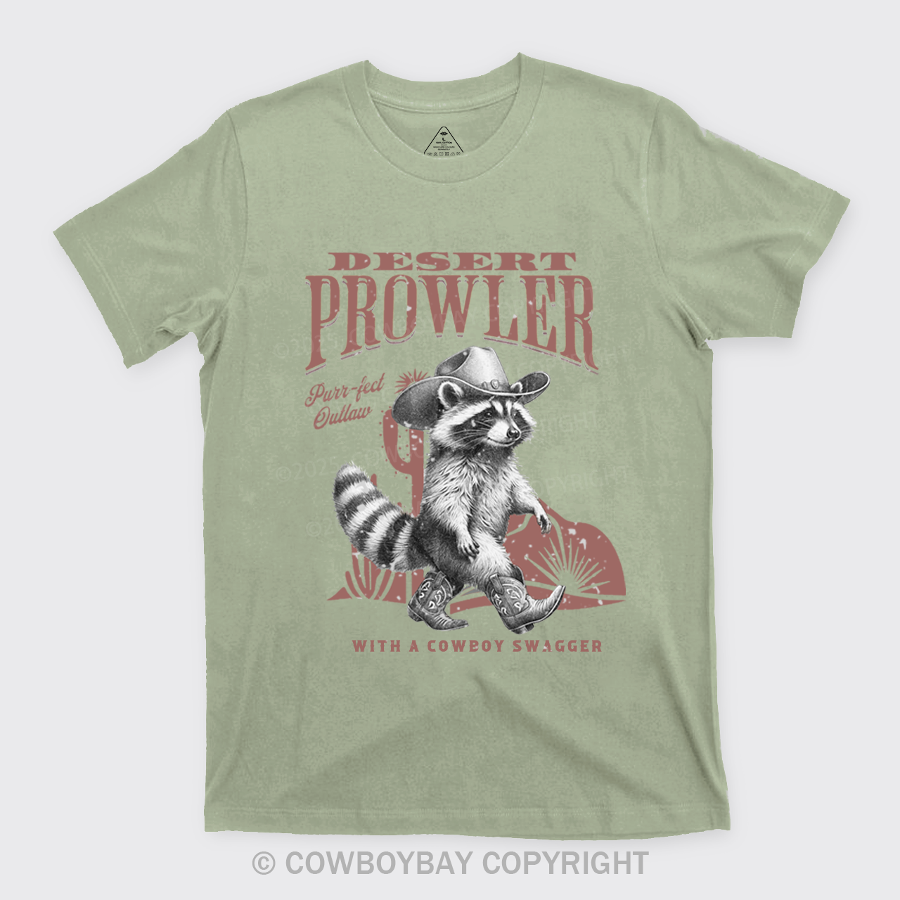Retro Cowboy Raccoon T-Shirts
