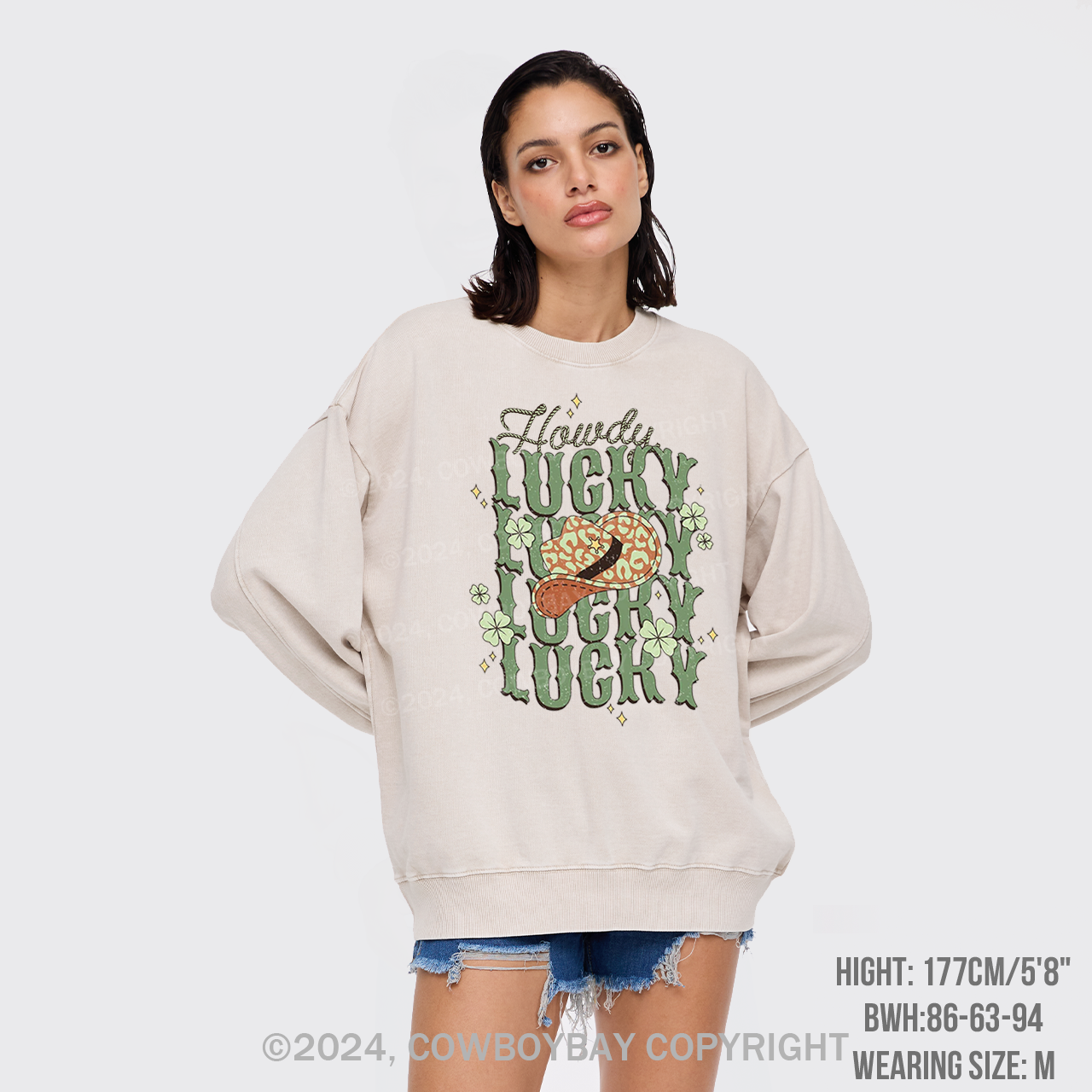 Howdy Lucky Washed Sweatshirts