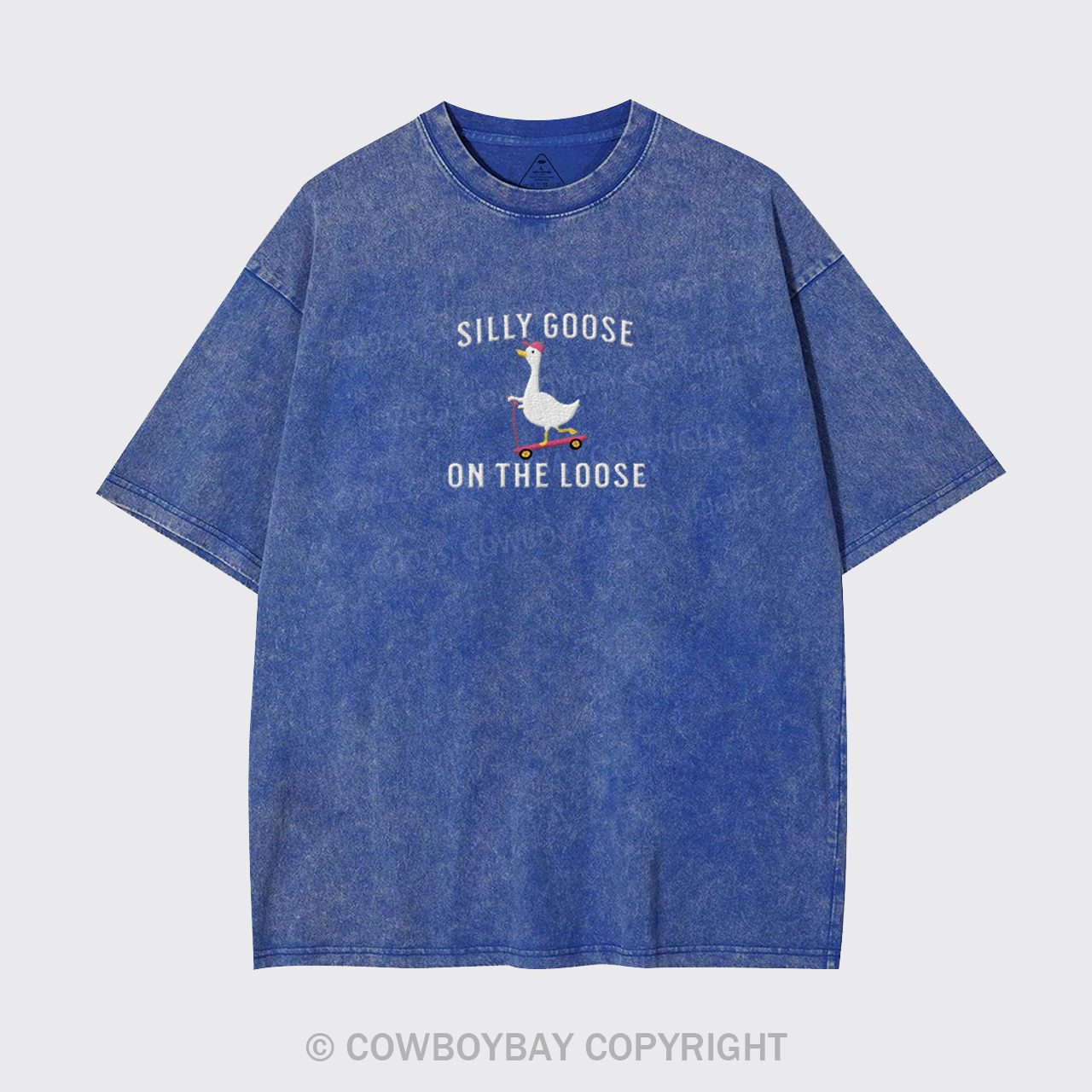 Silly Goose On The Loose Embroidered Garment-dye Tees