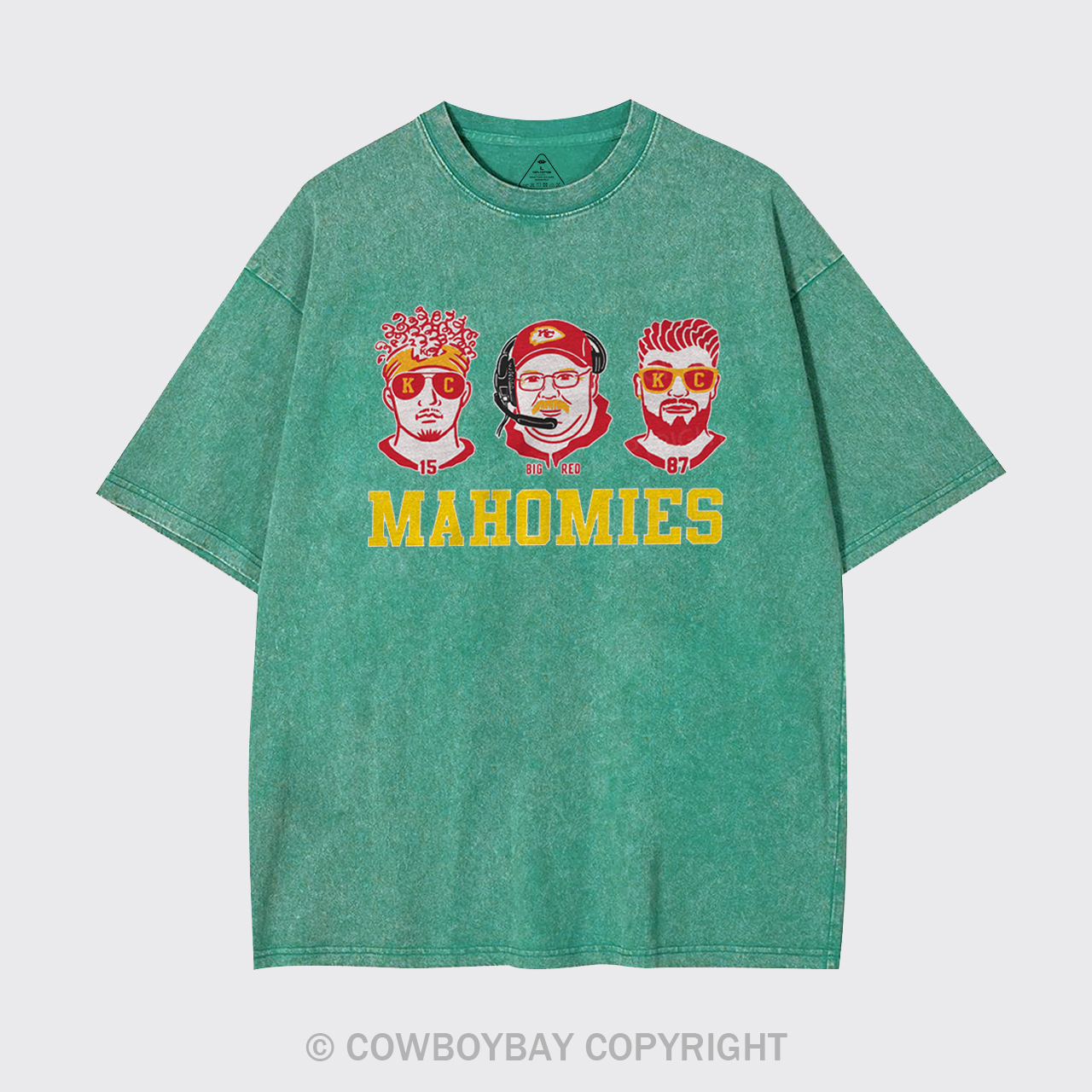 Funny KC Football Mahomies Garment-dye Tees