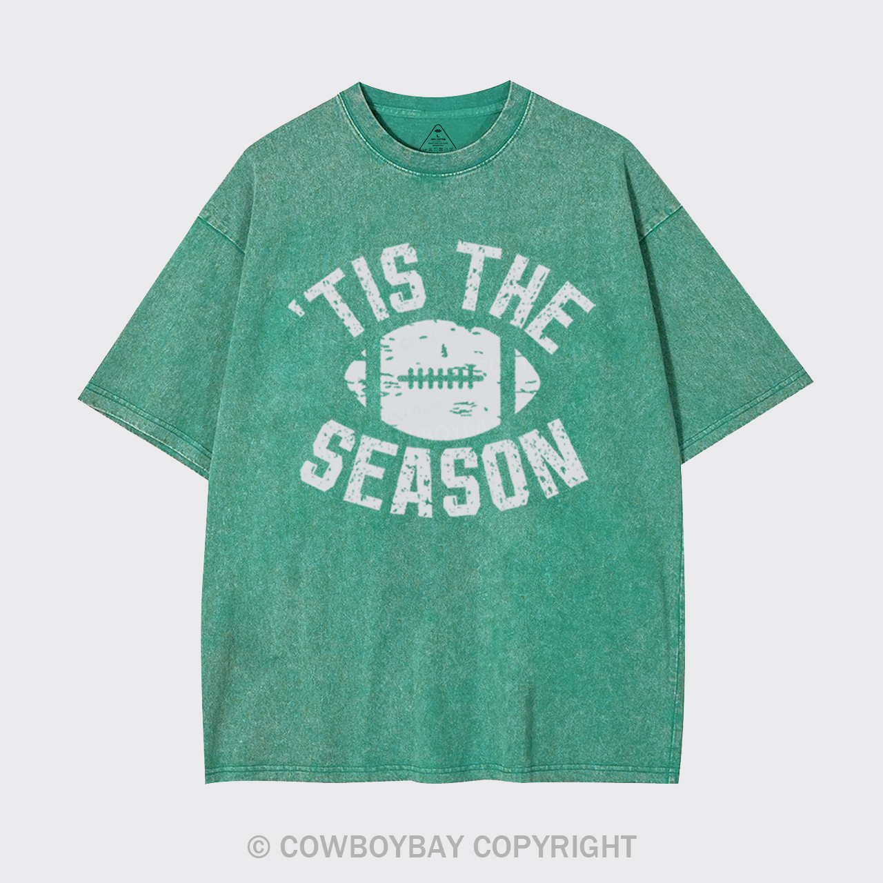 Tis The Season Football Garment-dye Tees
