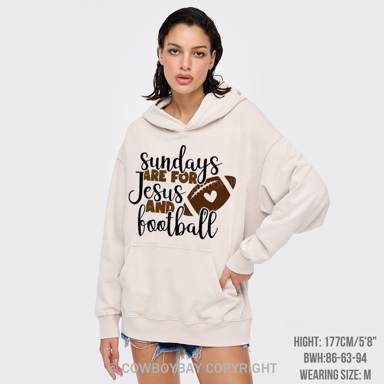 Sundays Are For Football Garment-Dye Hoodies