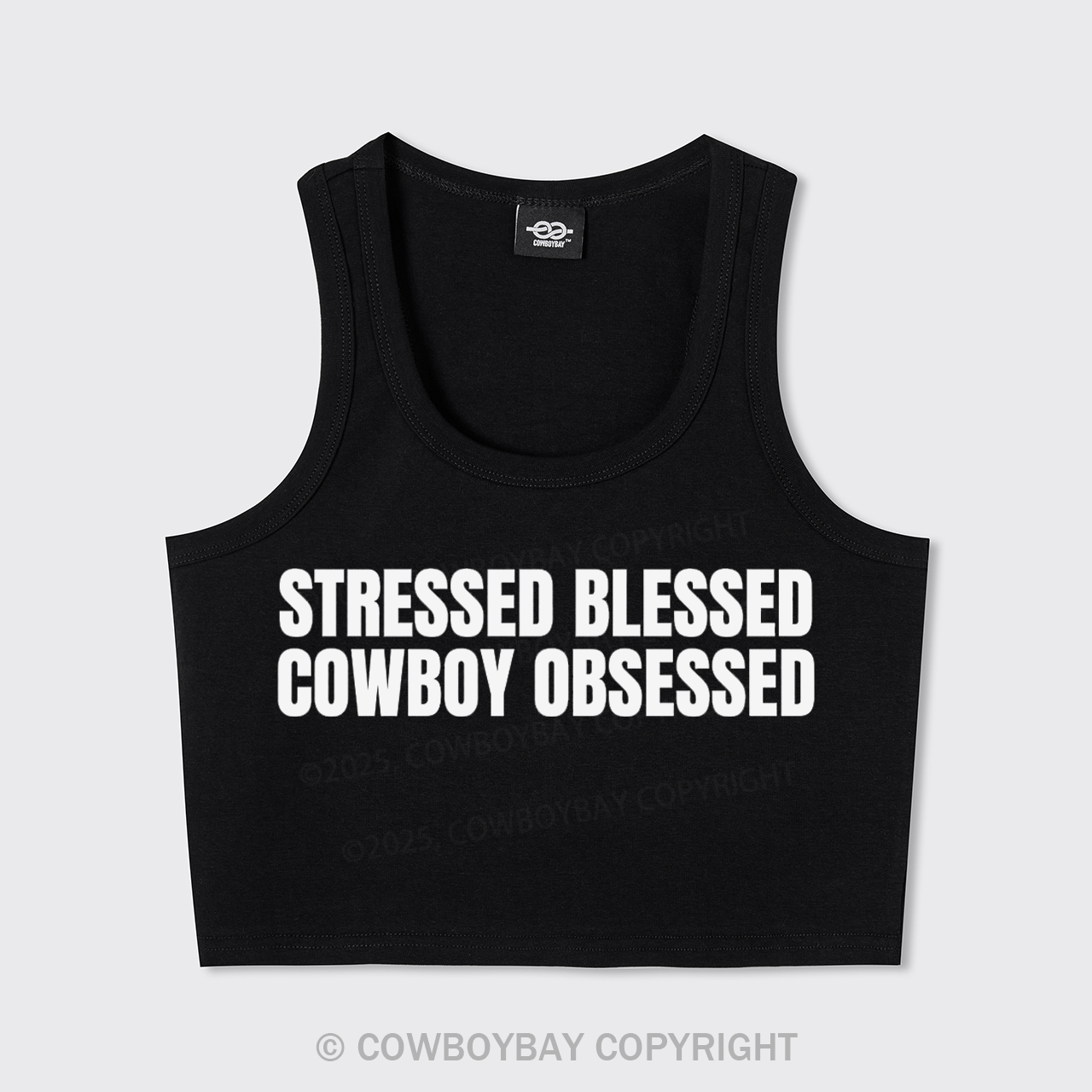 Stressed Blessed Cowboy Obsessed Tank Top