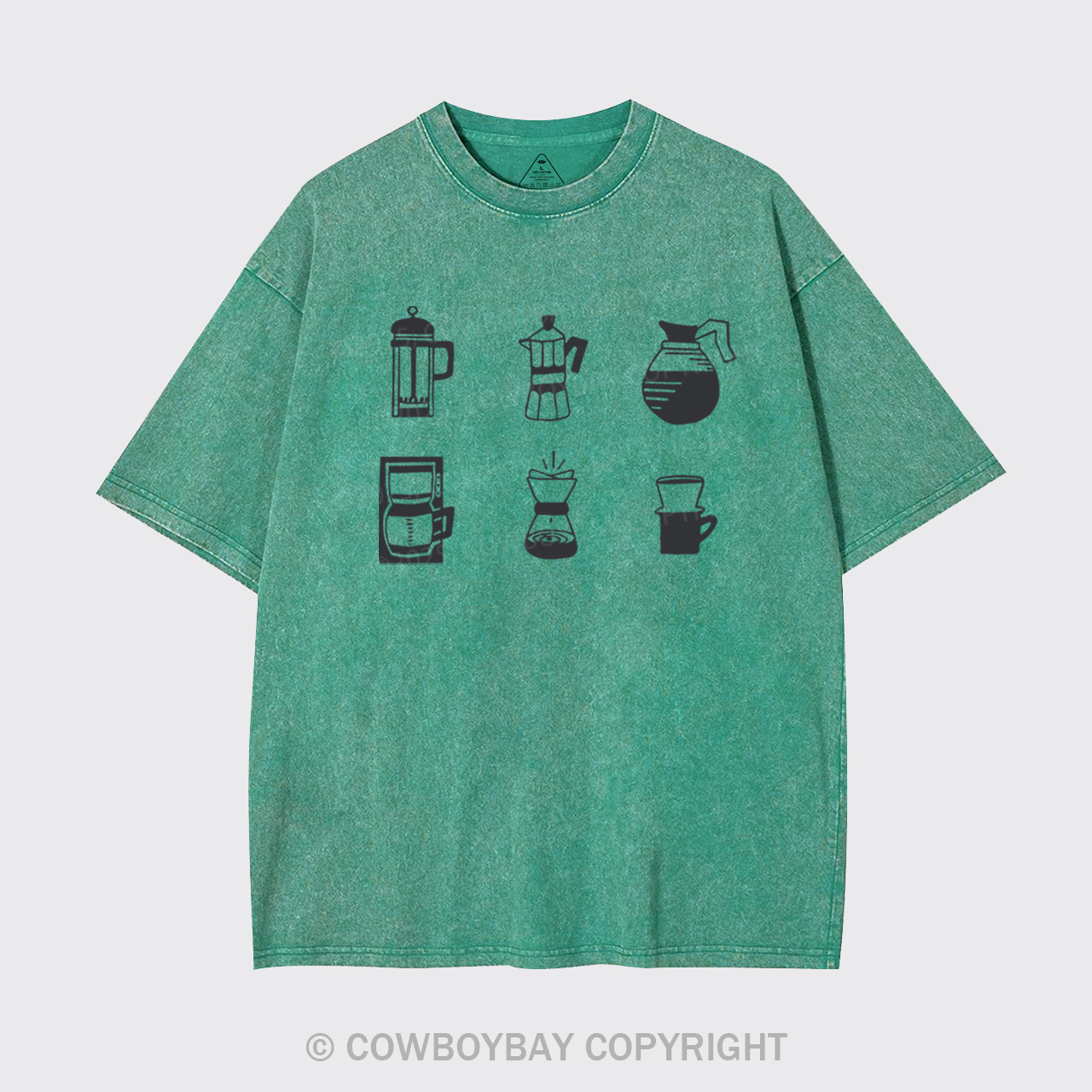 Coffee Garment-dye Tees