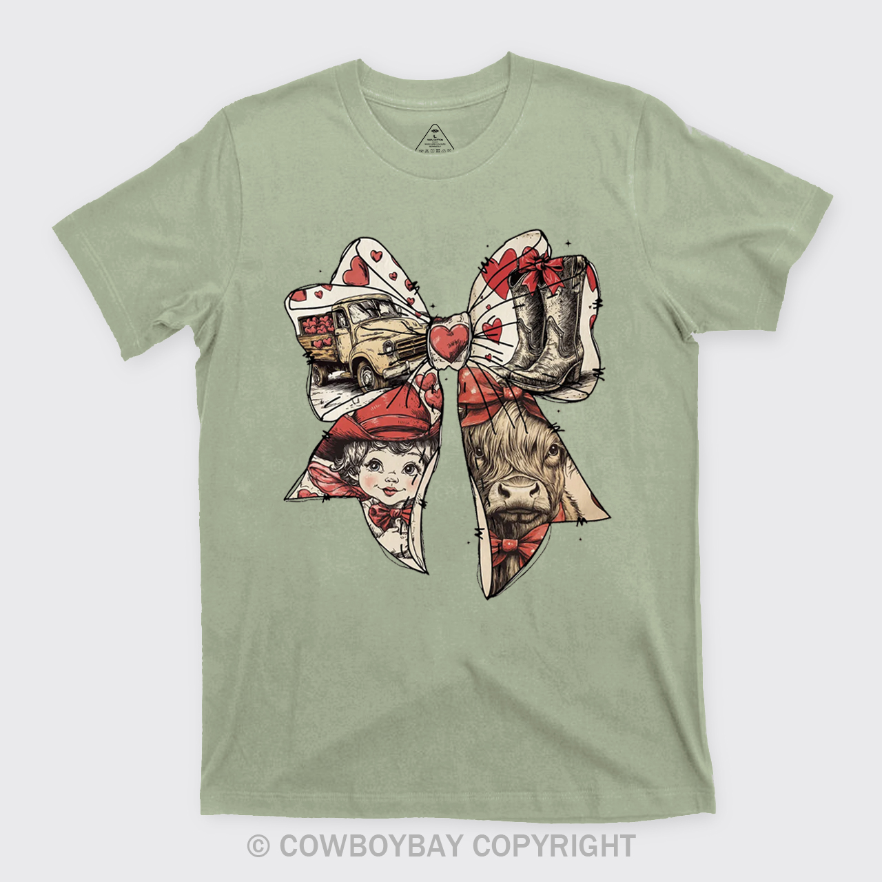 Howdy Valentine's Day Bow Coquette Cupid T-Shirts