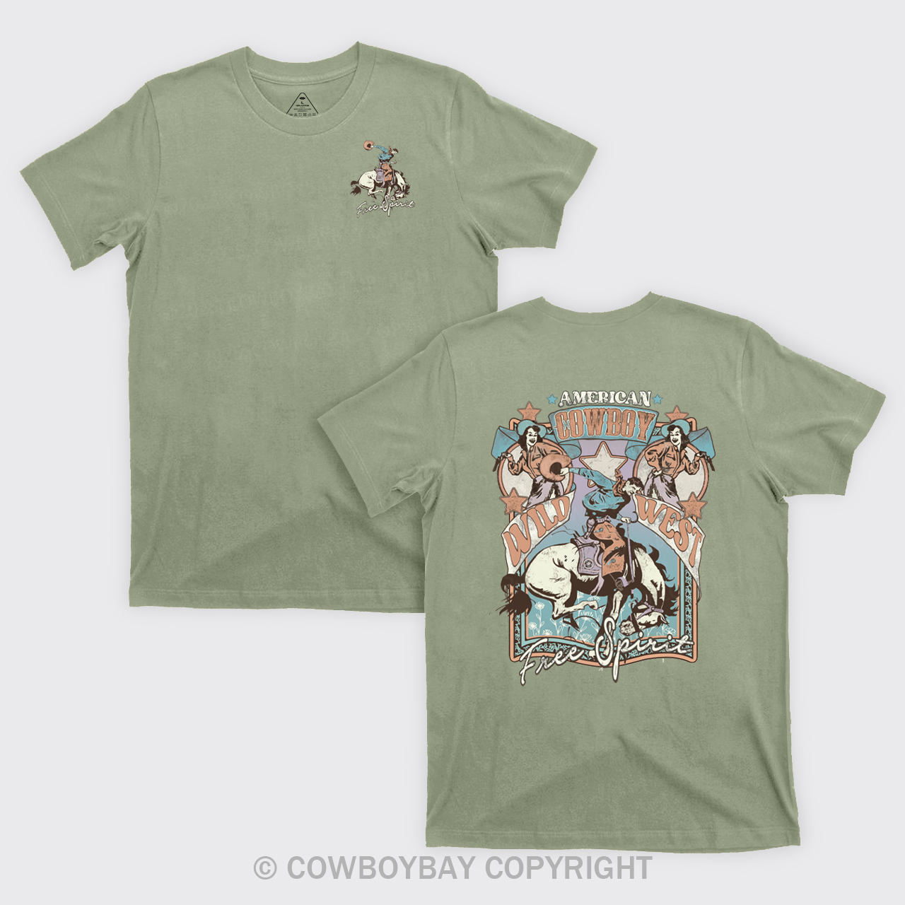 America Cowboy Free Spirit Cowboy T-Shirts