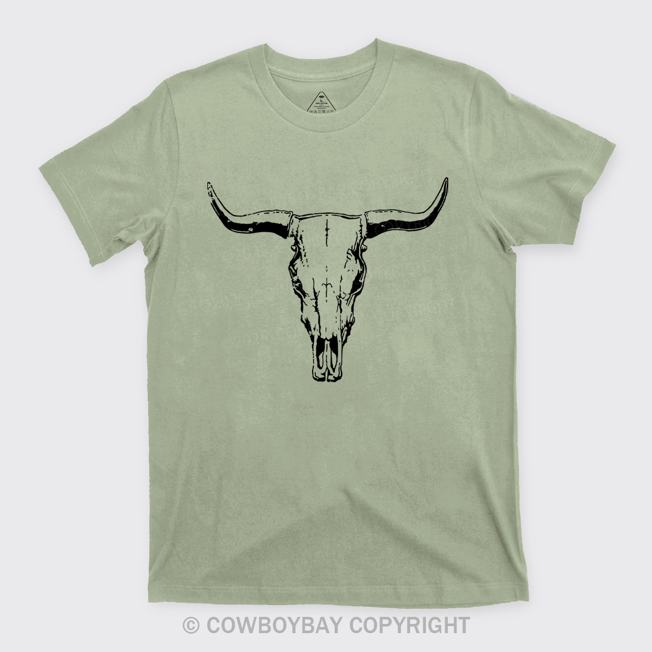 Boho Cow Skull  Western Cowboy T-shirt