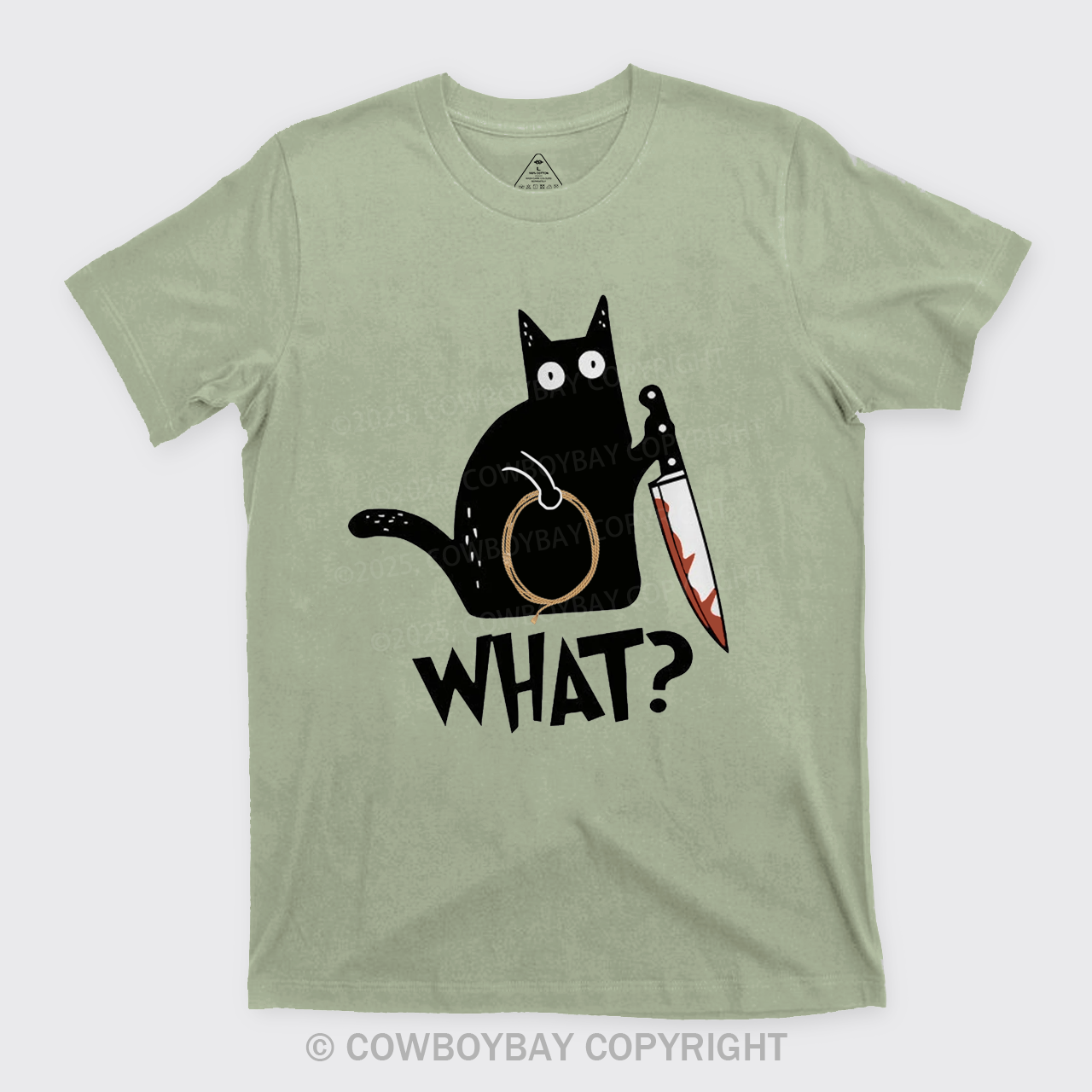 Murderous Black Cat With Knife T-Shirts