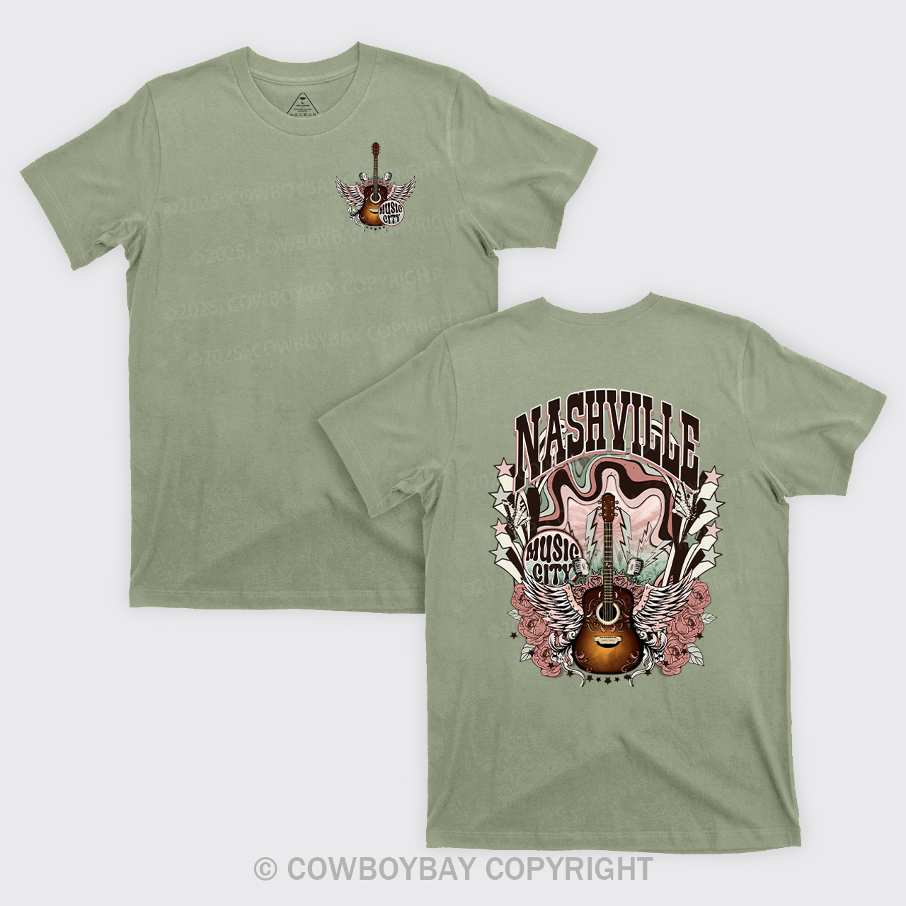 Western Nasville Music City Country Cowboy T-Shirts