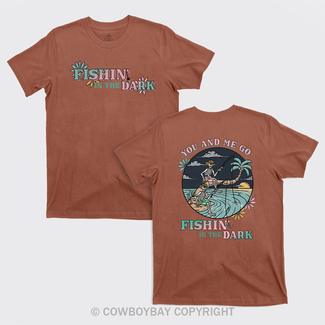 Fishin In The Dark Cowboy T-Shirts
