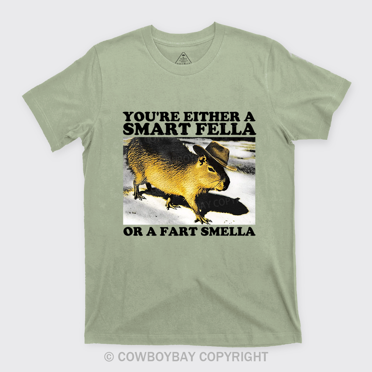 Retro Smart Fella Fart Smella Capybara 90s T-Shirts