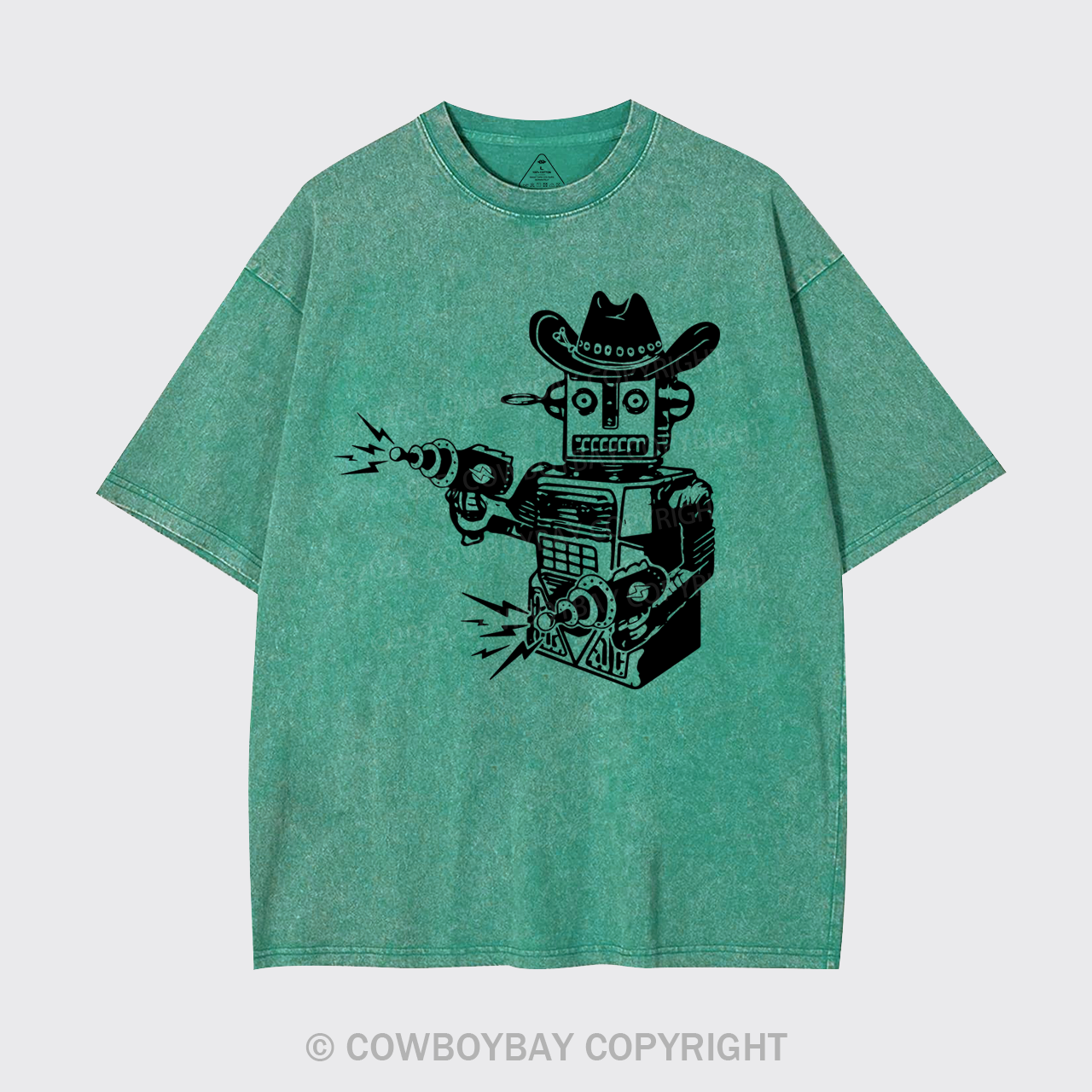 Vintage Cowboy Robot Garment-dye Tees
