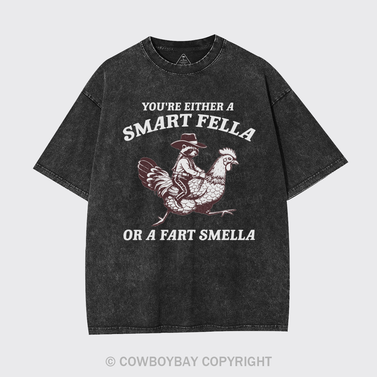 The Raccoon Rides The Chicken Garment-dye Tees