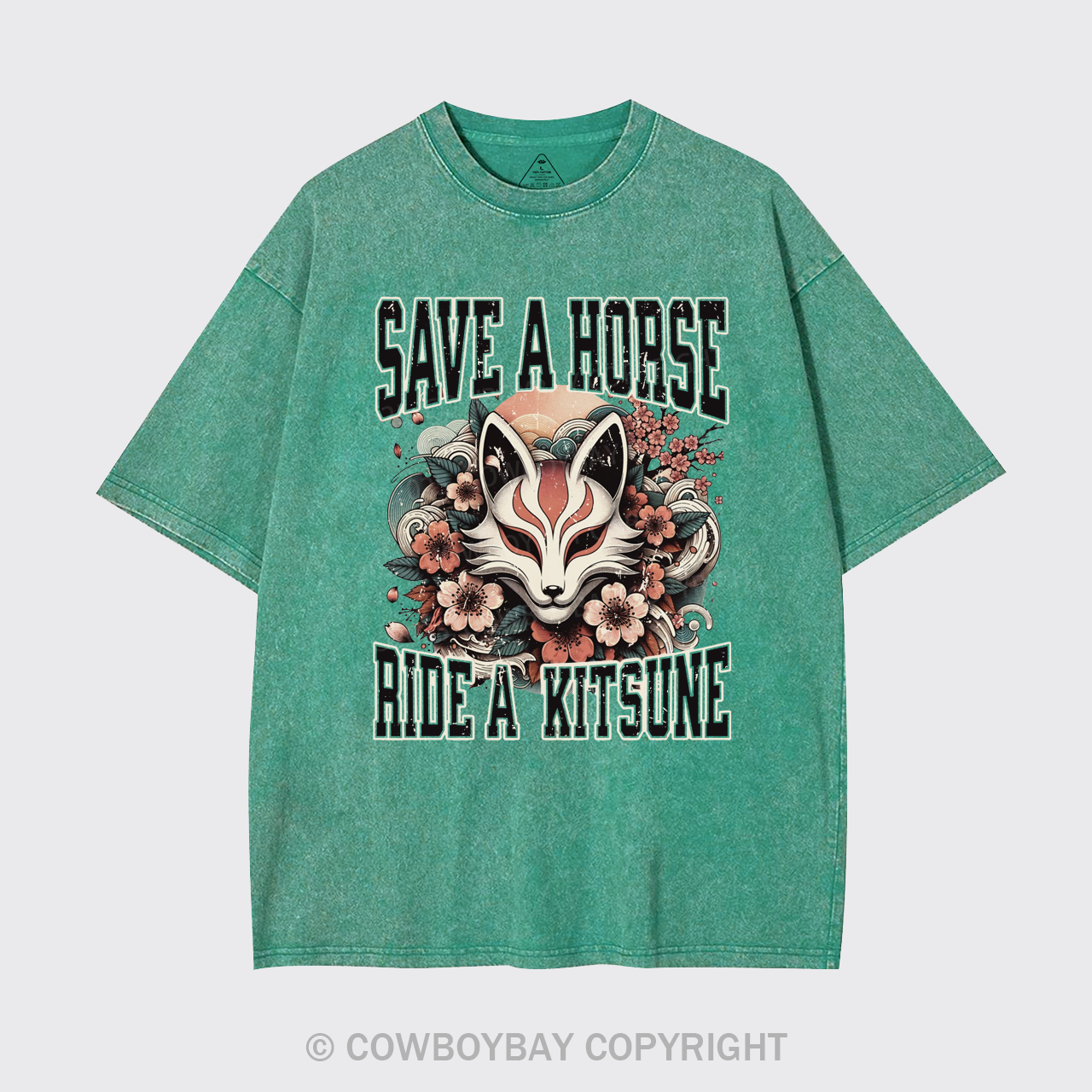 Save A Horse Ride A Kitsune Garment-dye Tees