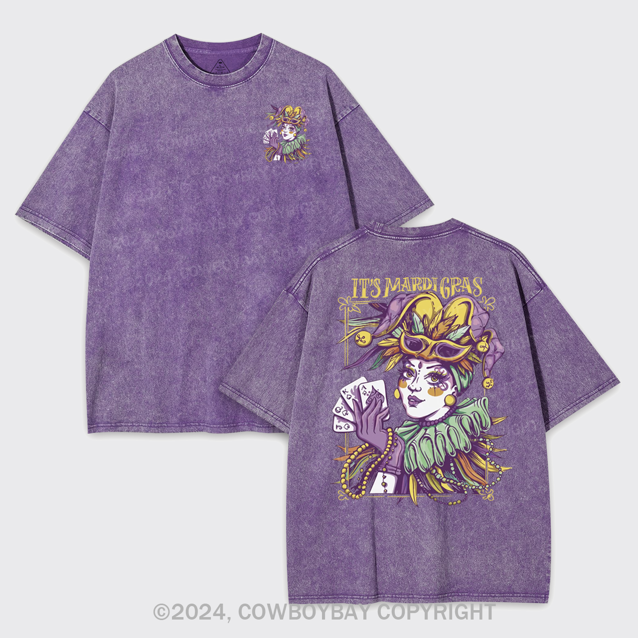 It's Mardi Gras Garment-dye Tees