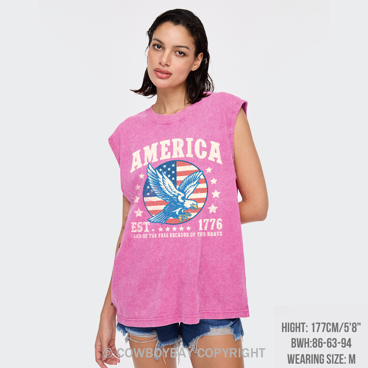 1776 Land of The Free Washed Tanks