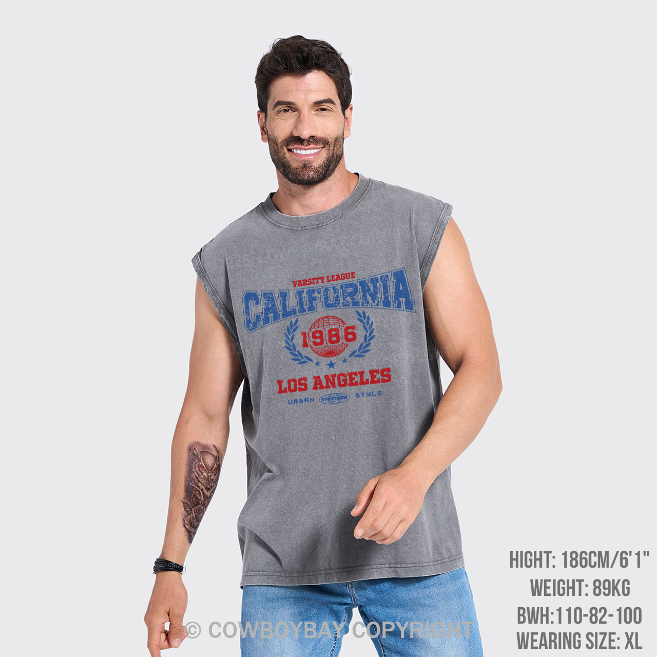 California 1986 Los Angeles Washed Tanks