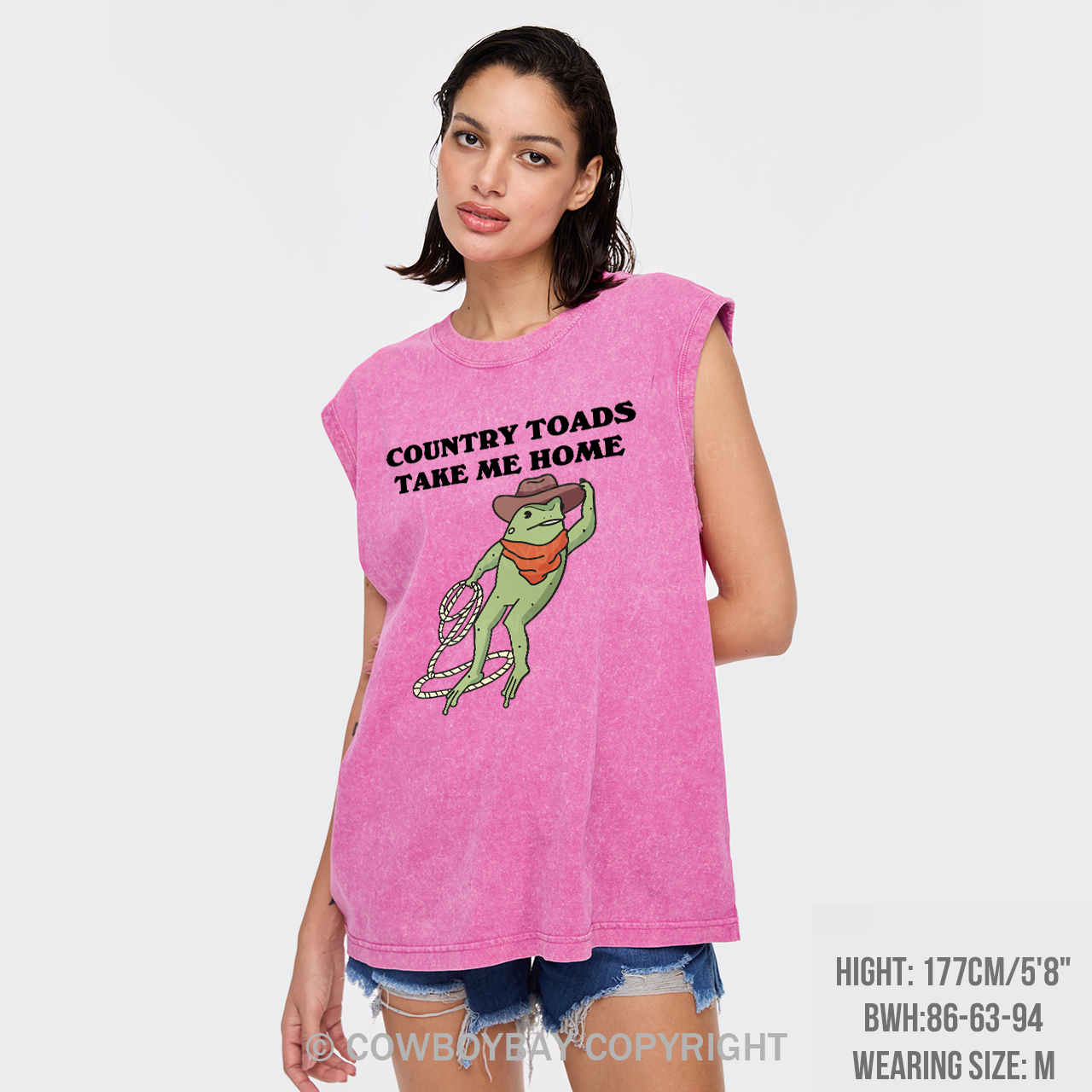 Country Toads Take Me Home Washed Tanks