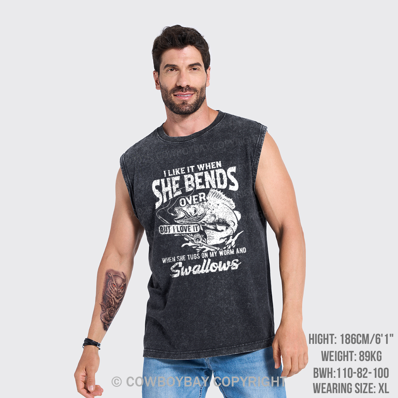 I Like When She, Bends Over Washed Tanks