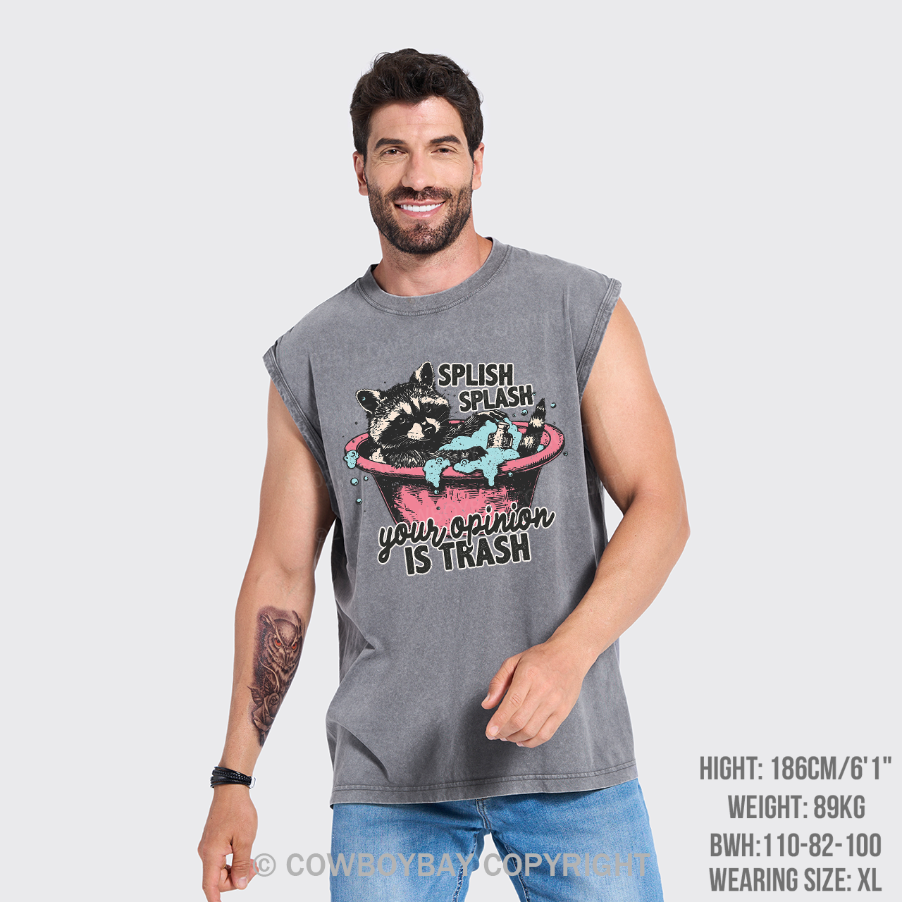 Splash Splash Your Opinion Is Trash Washed Tanks