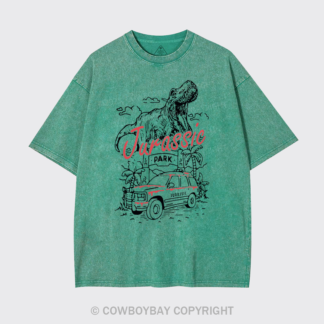 Dinosaur T-rex Garment-dye Tees