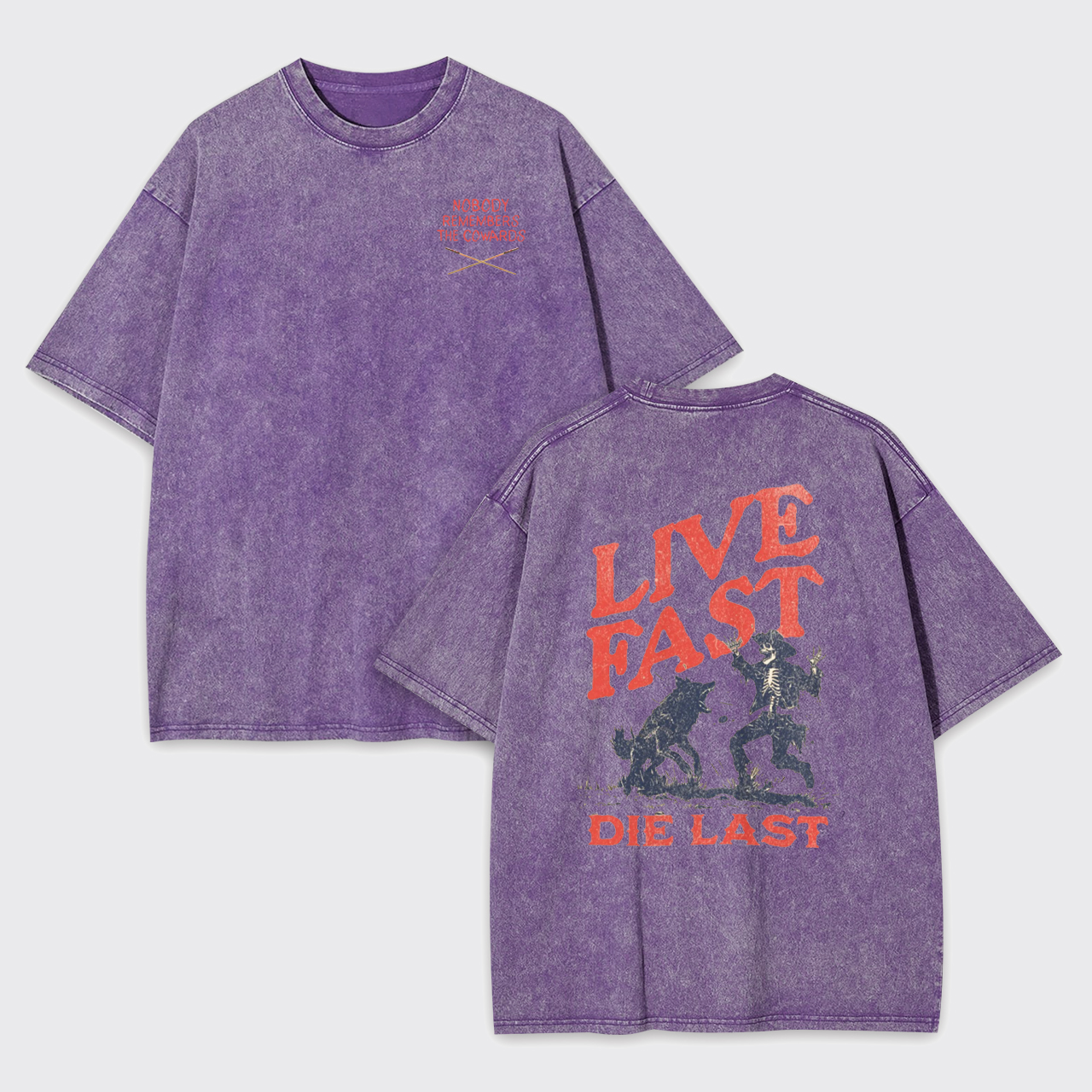 Live Fast Die Last Decoy Garment-dye Tees