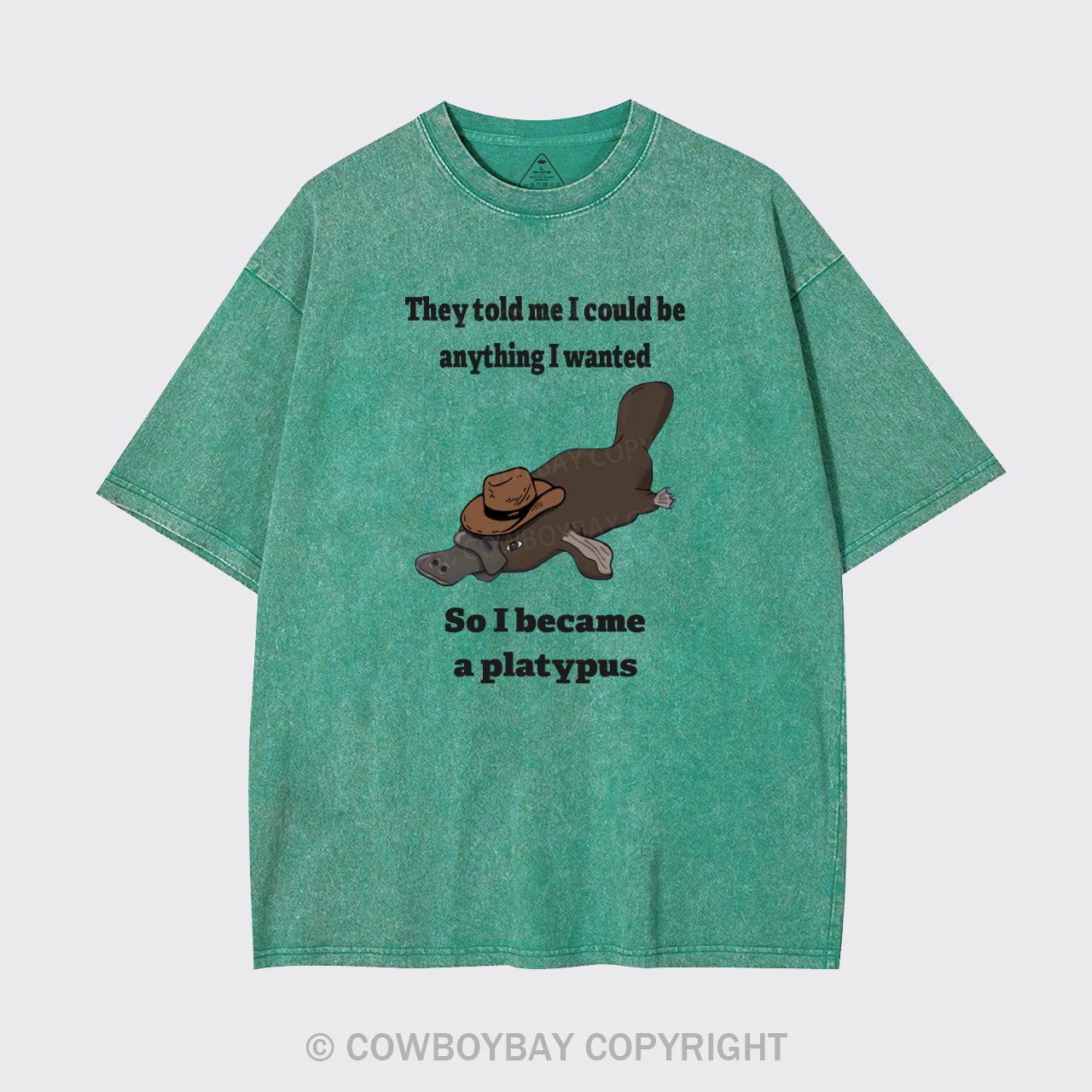 I Became A Platypus Garment-dye Tees