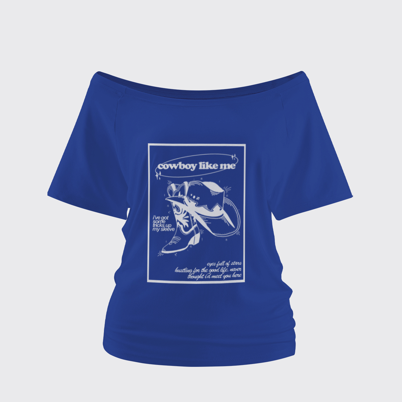 Cowboy Like Me Off Shoulder Top