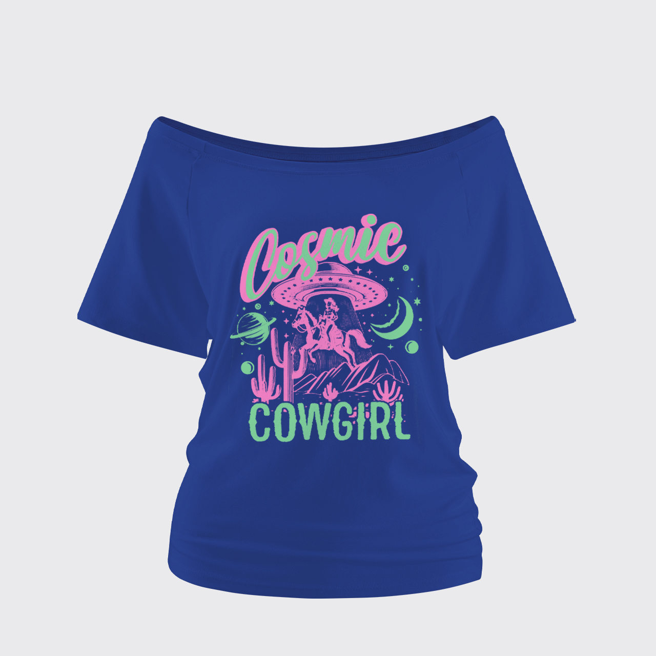Cosmic Cowgirl Off Shoulder Top
