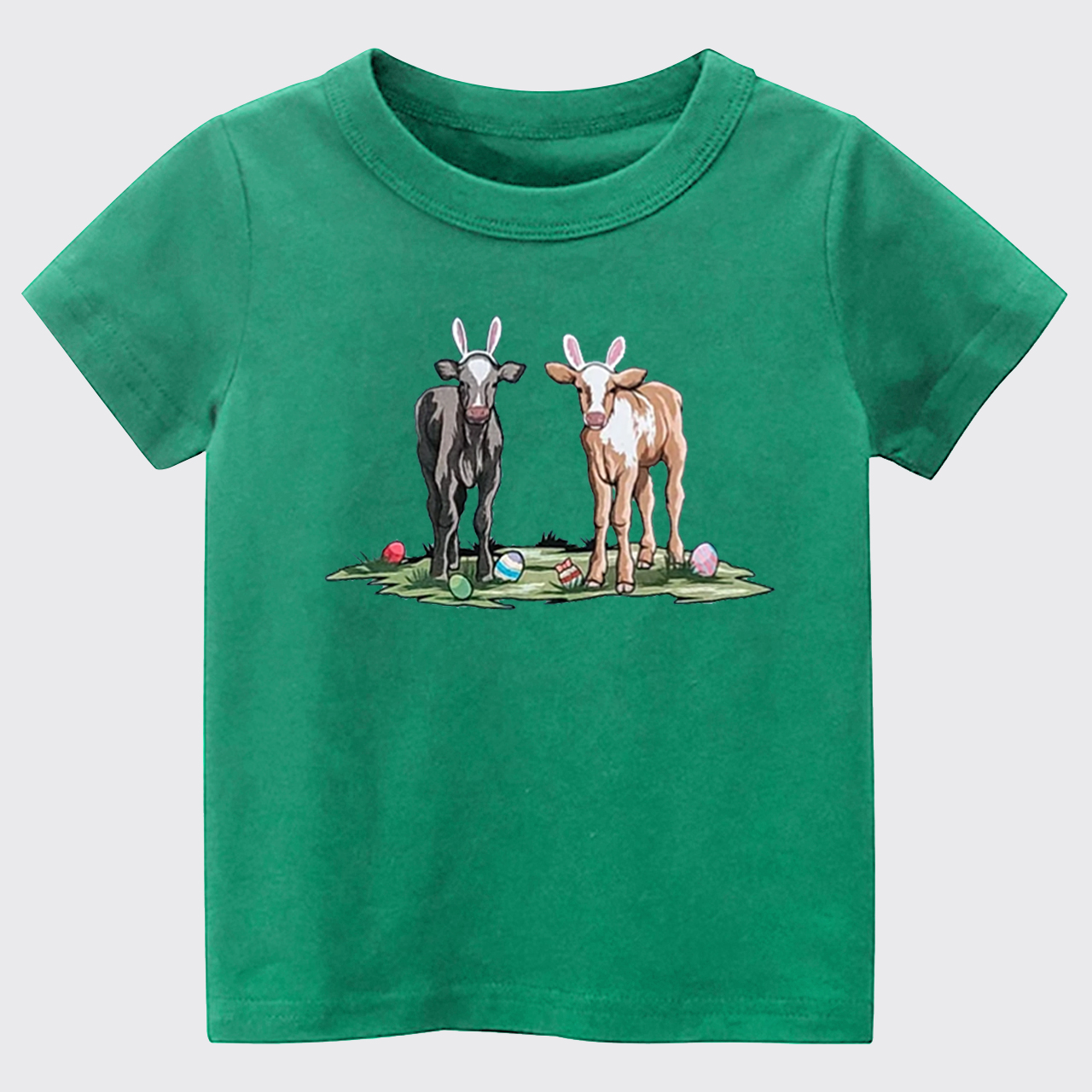 Easter Cute Cow Kids T-shirt
