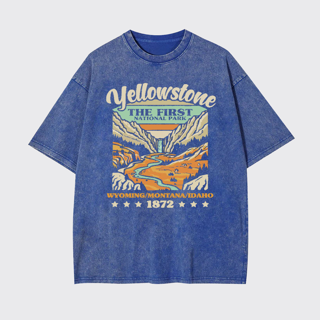 Yellowstone National Park Hiking Garment-dye Tees