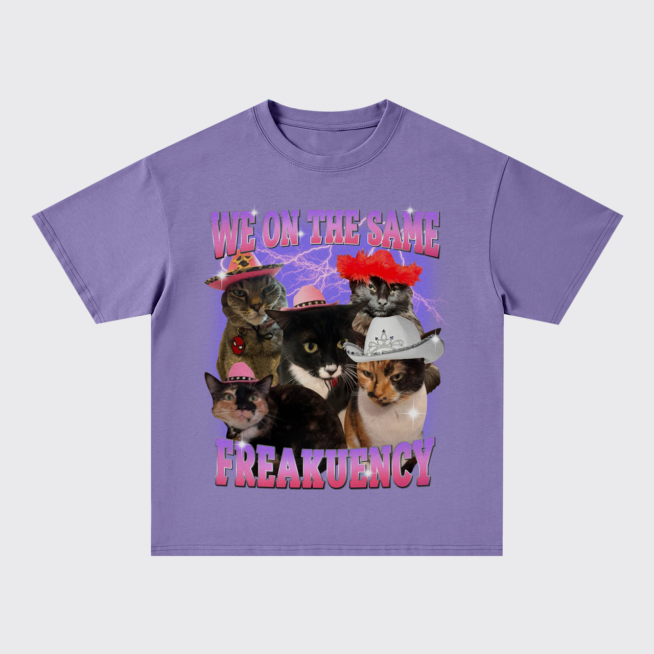 We On The Same Freakuency Oversize T-Shirts