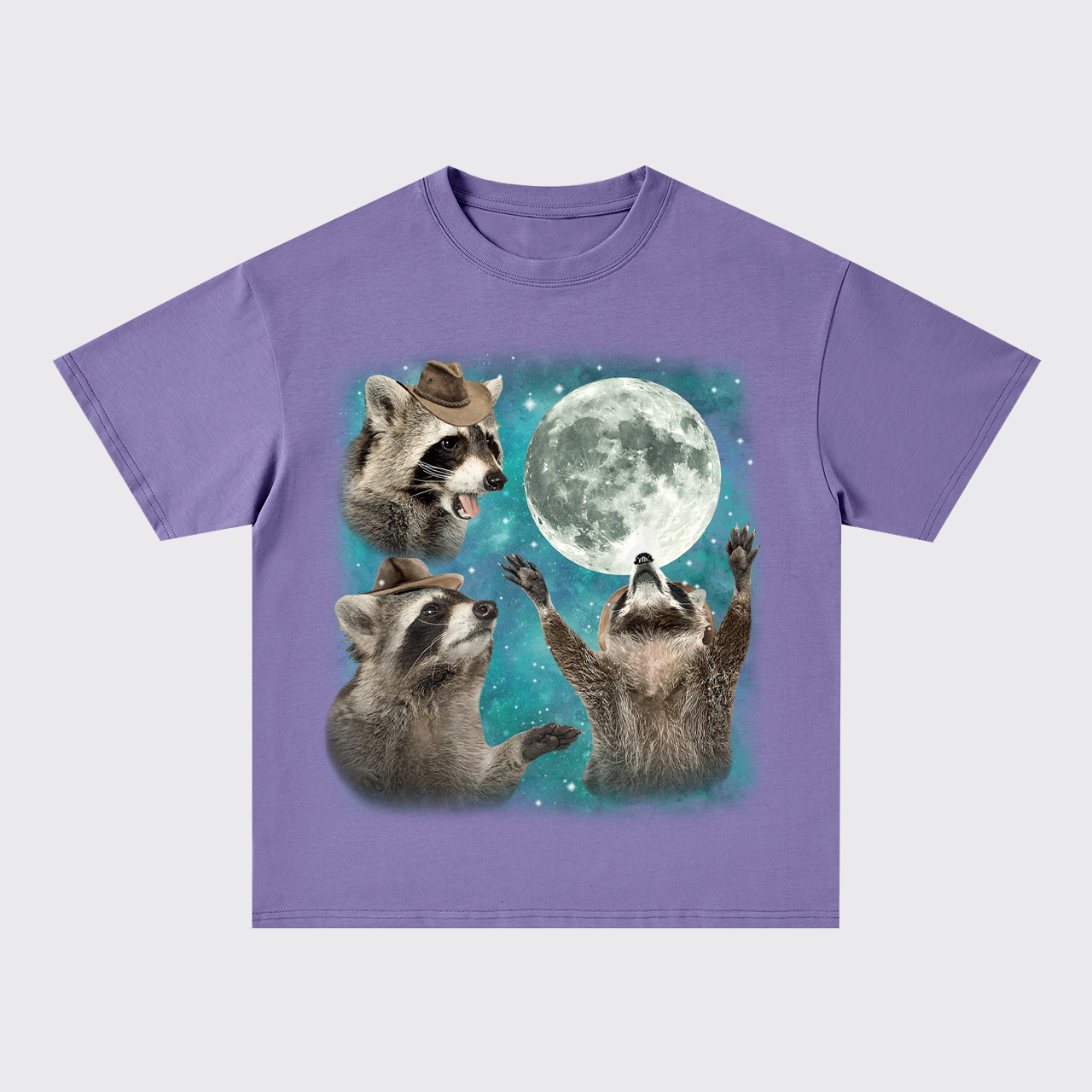 Three Raccoons Oversize T-Shirts