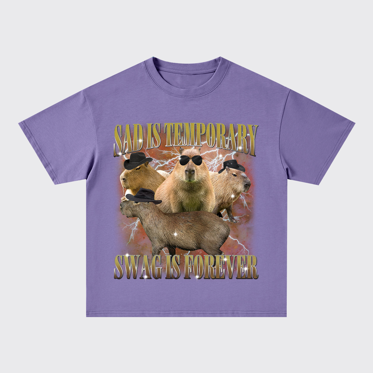 Sad Is Temporary Swag Is Forever Oversize T-Shirts