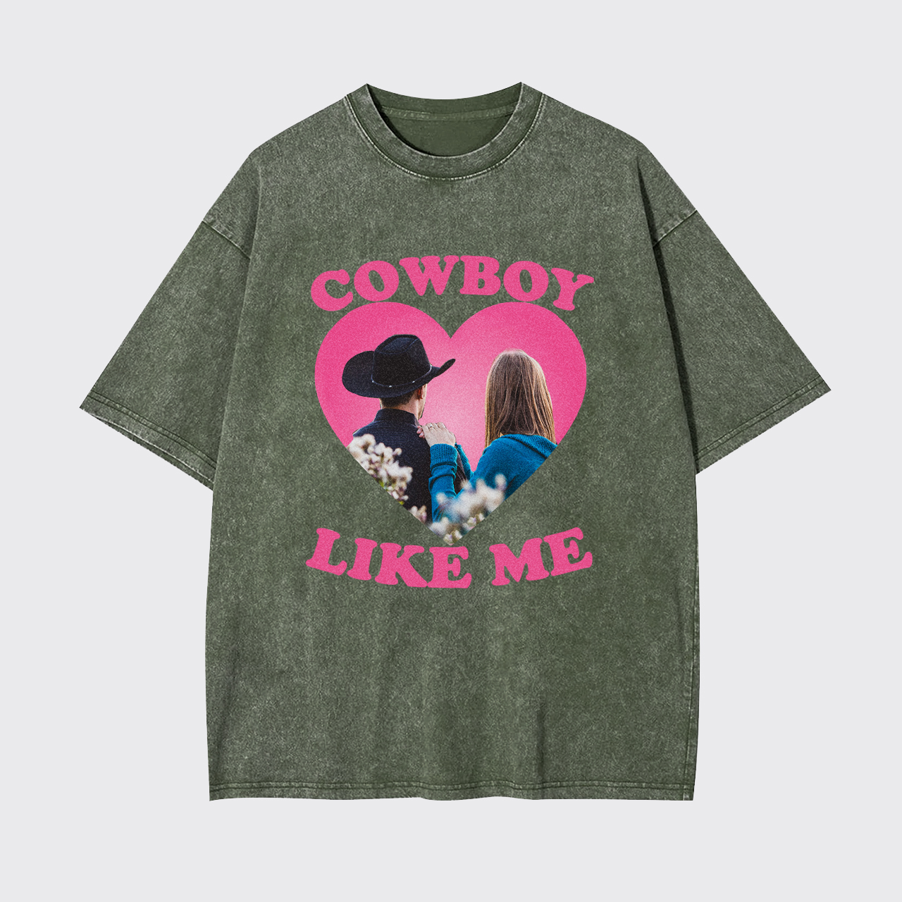 Customizable "Cowboy Like Me" Garment-dye Tees