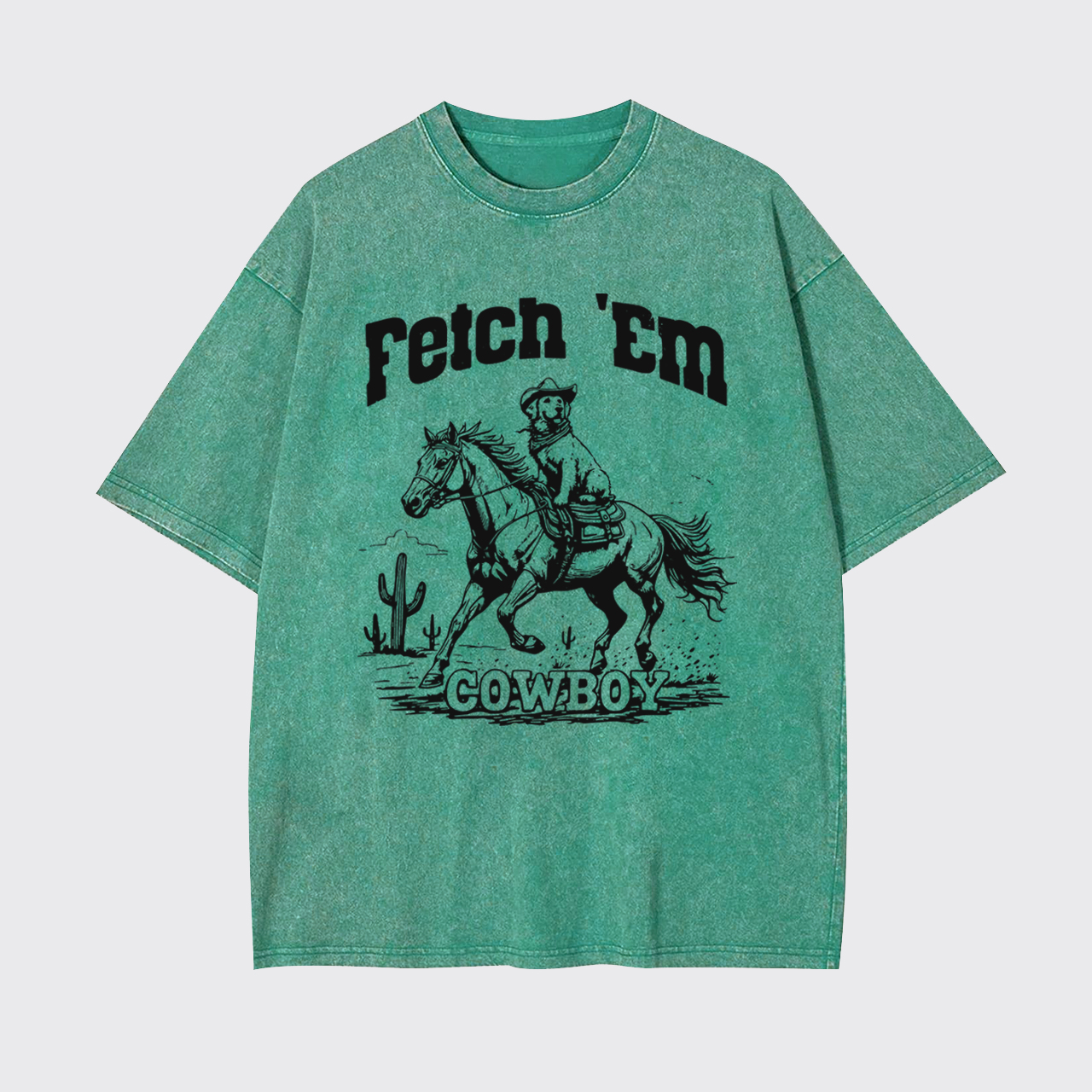 Fetch 'Em Cowboy Garment-dye Tees