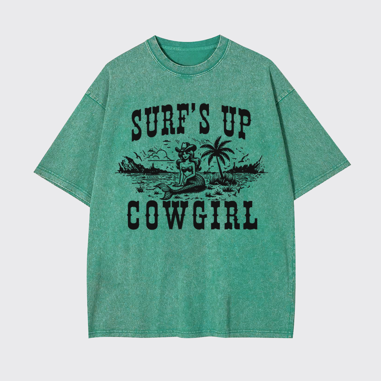 Surf's Up Cowgirl Garment-dye Tees