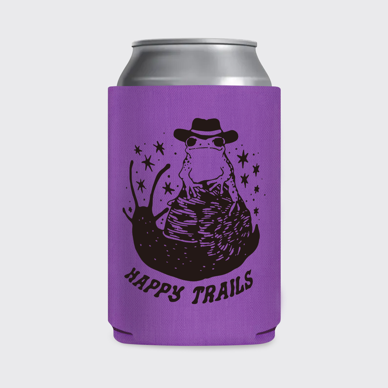 Happy Trails Cowboy Frog Koozie