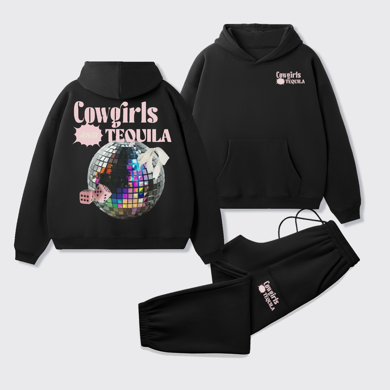 Cowgirls and Tequila Hoodie Set