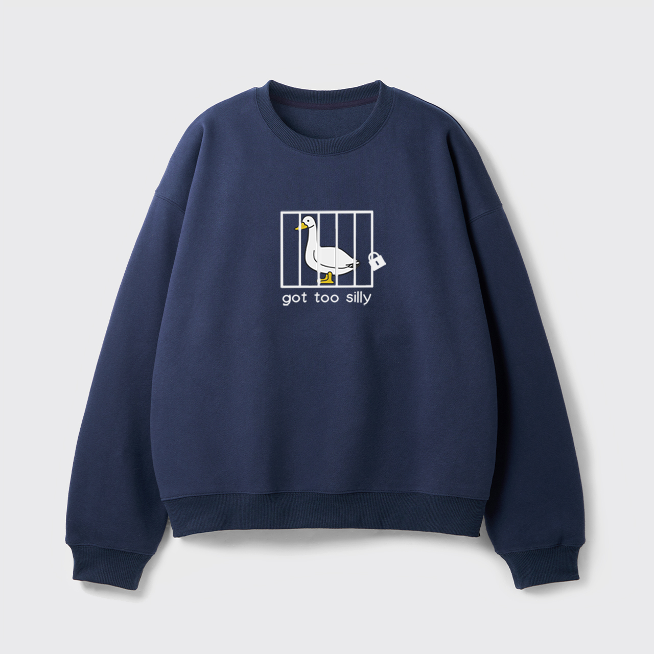 Got Too Silly Embroidered Fleece Sweatshirt