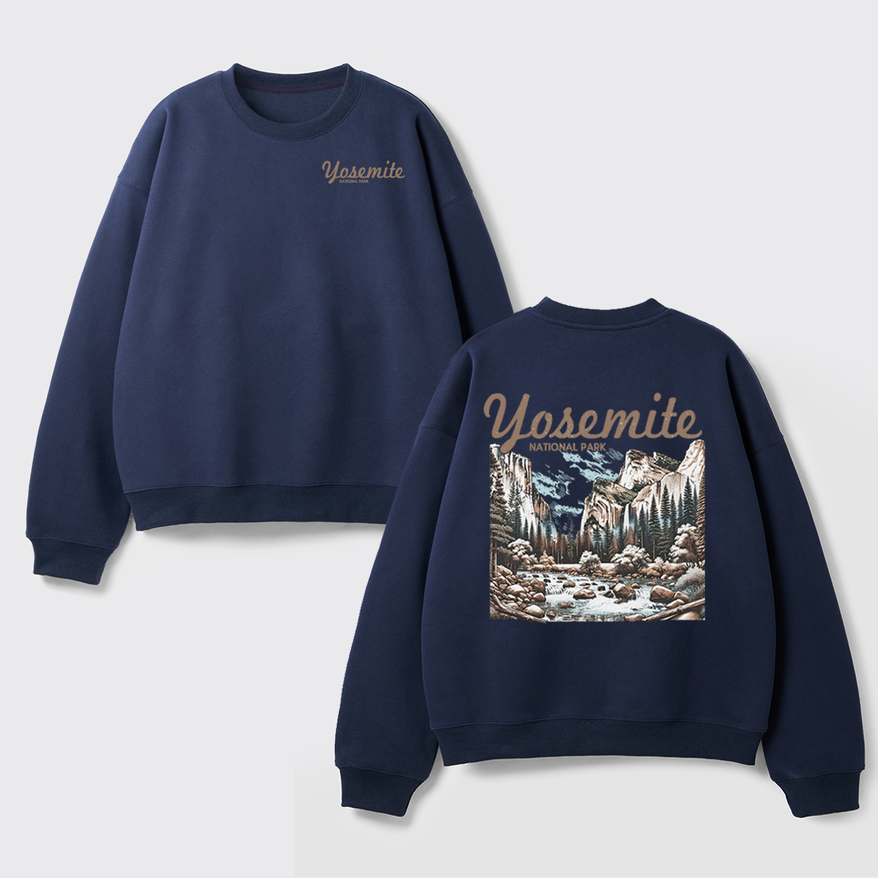 Vintage Yosemite National Park Fleece Sweatshirt