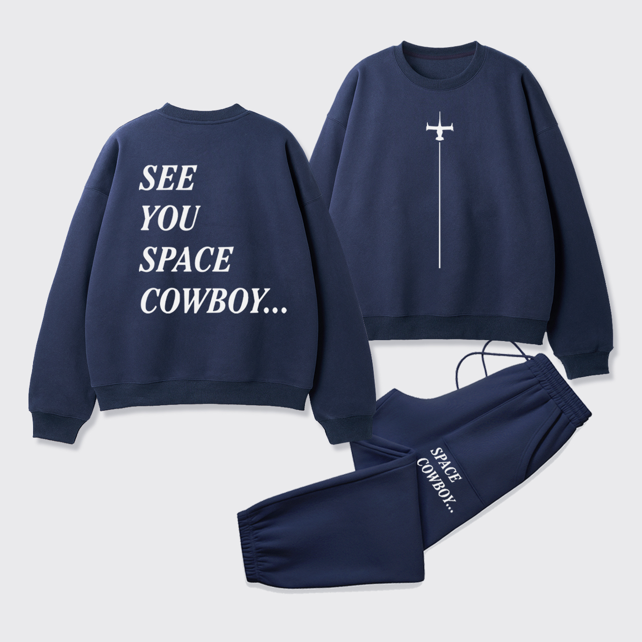 See You Space Cowboy Fleece Sweatshirt Set