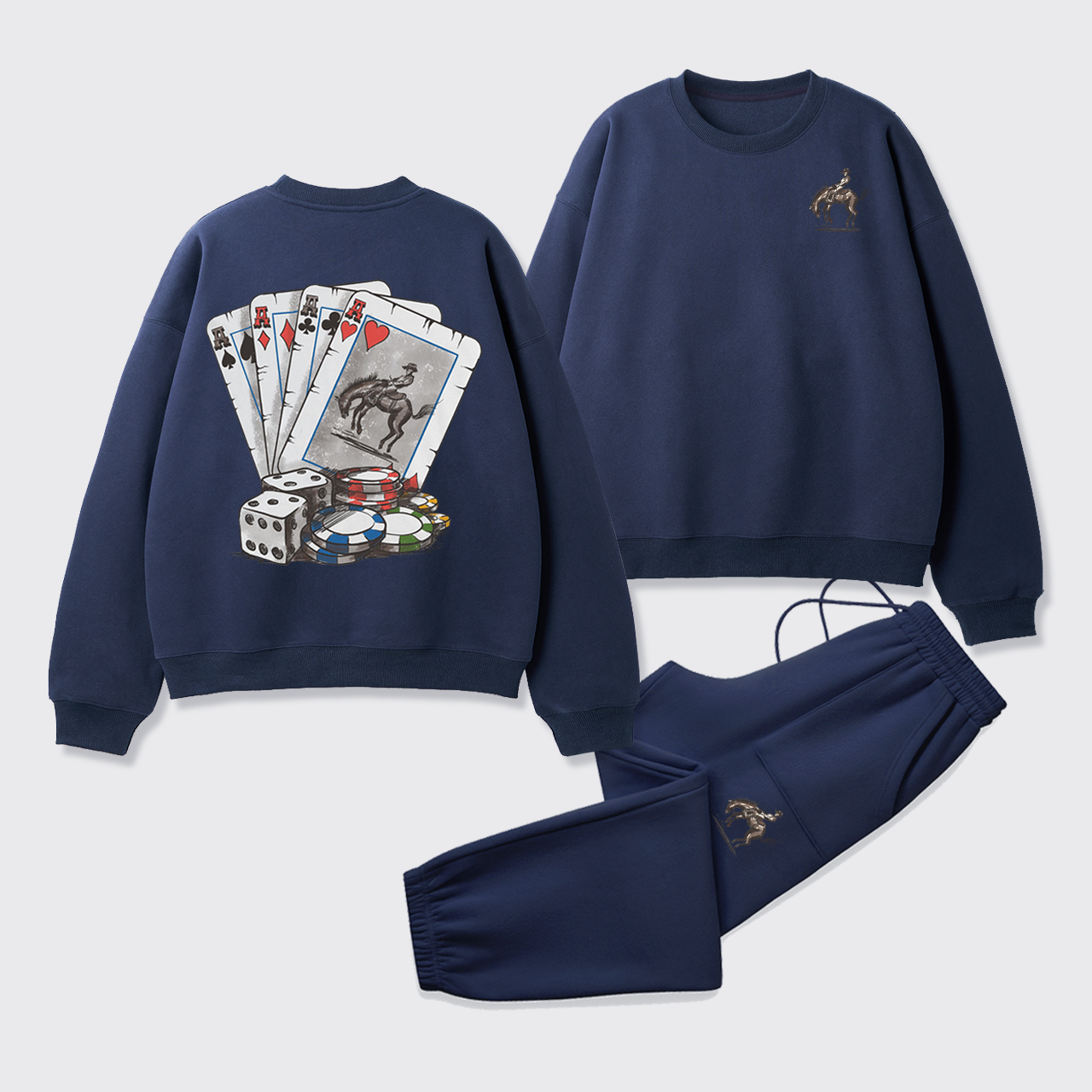 Cowboybay Knight On Horseback Fleece Sweatshirt Set