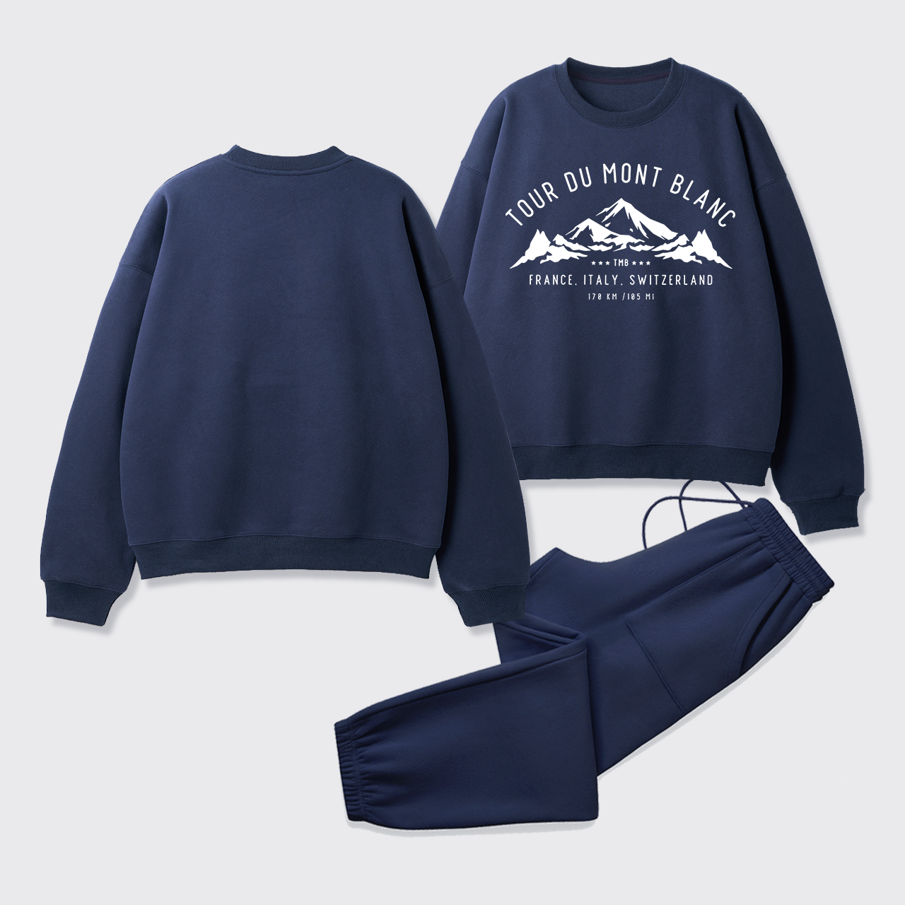 Tour Du Mont Blanc Fleece Sweatshirt Set