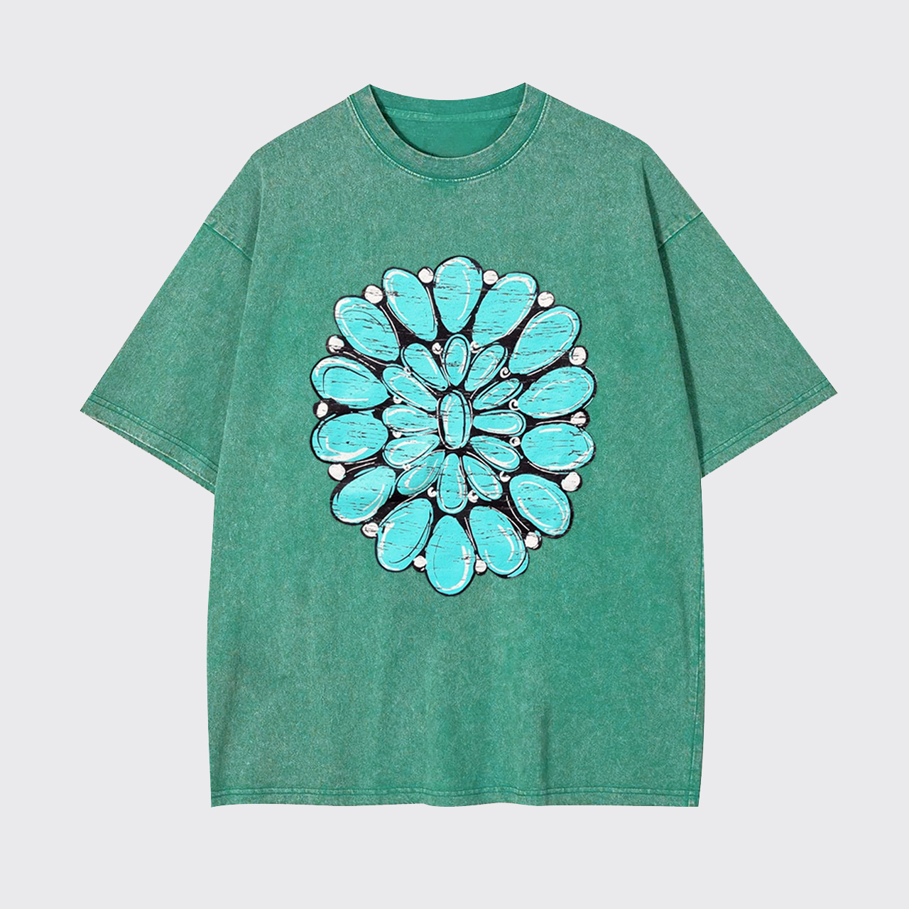 Turquoise Stone Country Music Garment-dye Tees