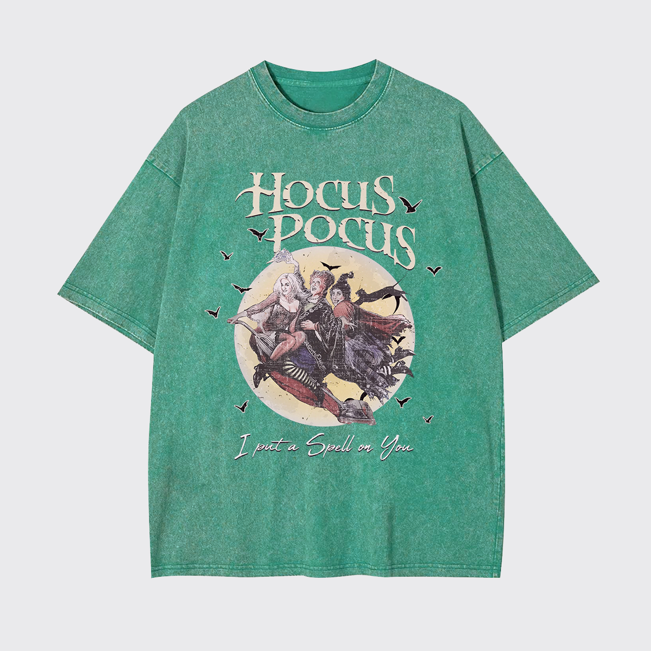 Retro Witch Halloween Garment-dye Tees