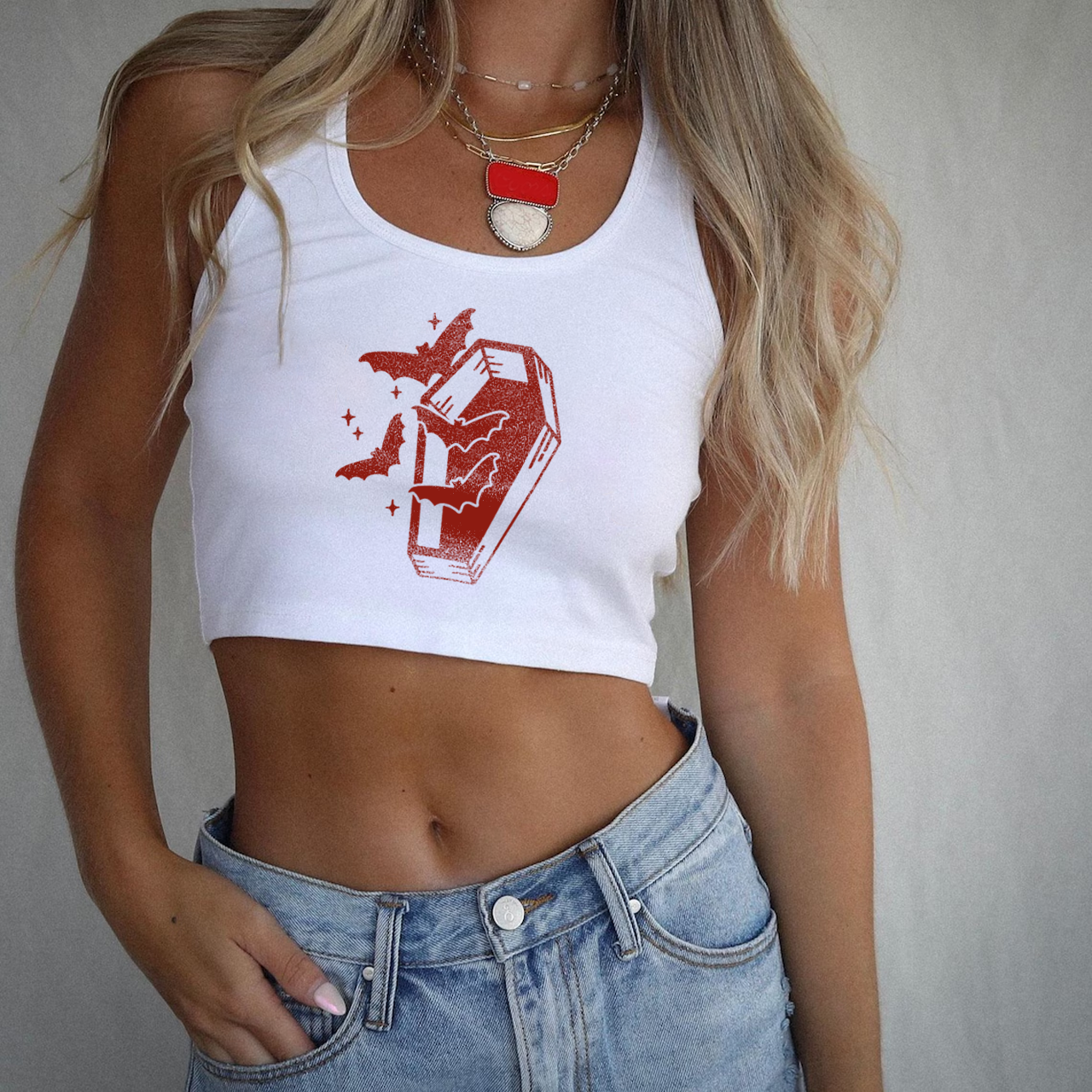 Wild West Gothic Cowgirl Tank Top