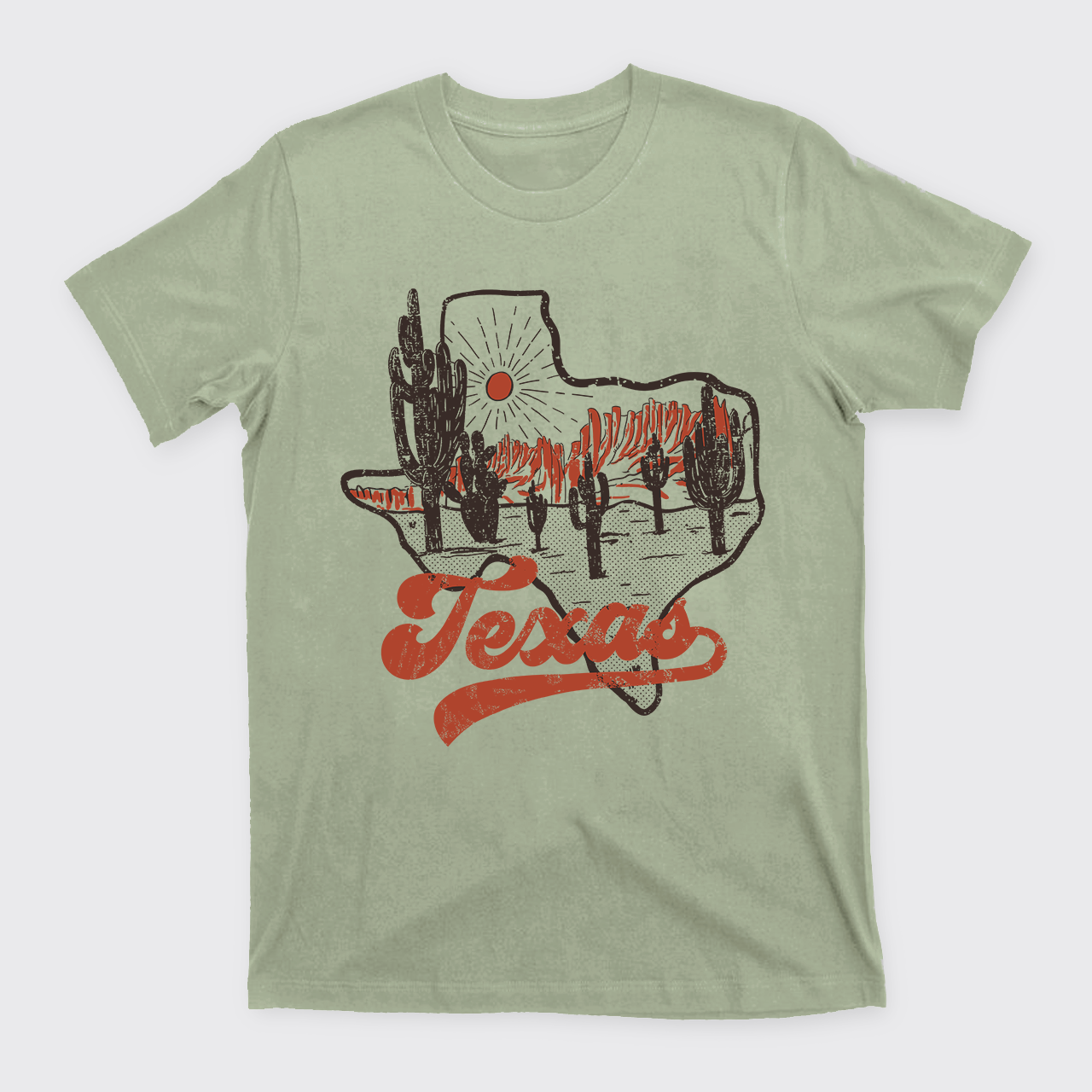 Texas Sunset Vintage T-Shirts